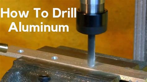 aluminum fabrication drilling|how to drill aluminum fast.